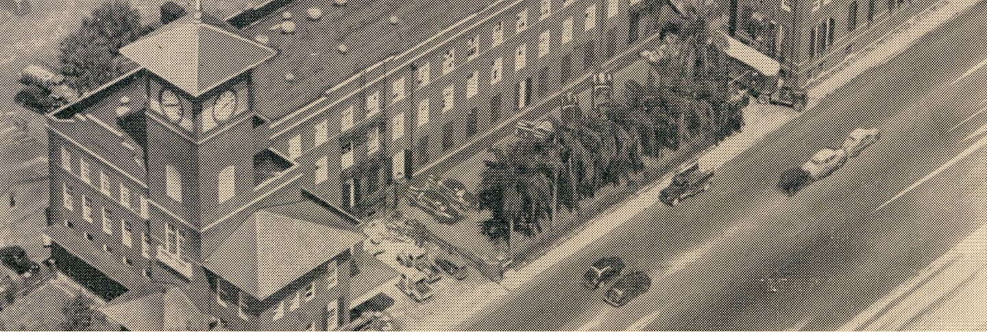 Archive illustration: aerial view of the El Reloj cigar factory in Tampa